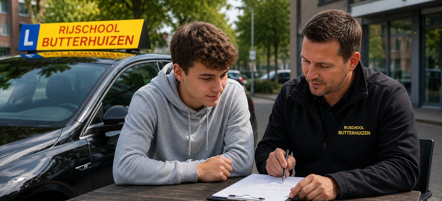 Leerling bespreekt gezakt rijexamen met rijinstructeur