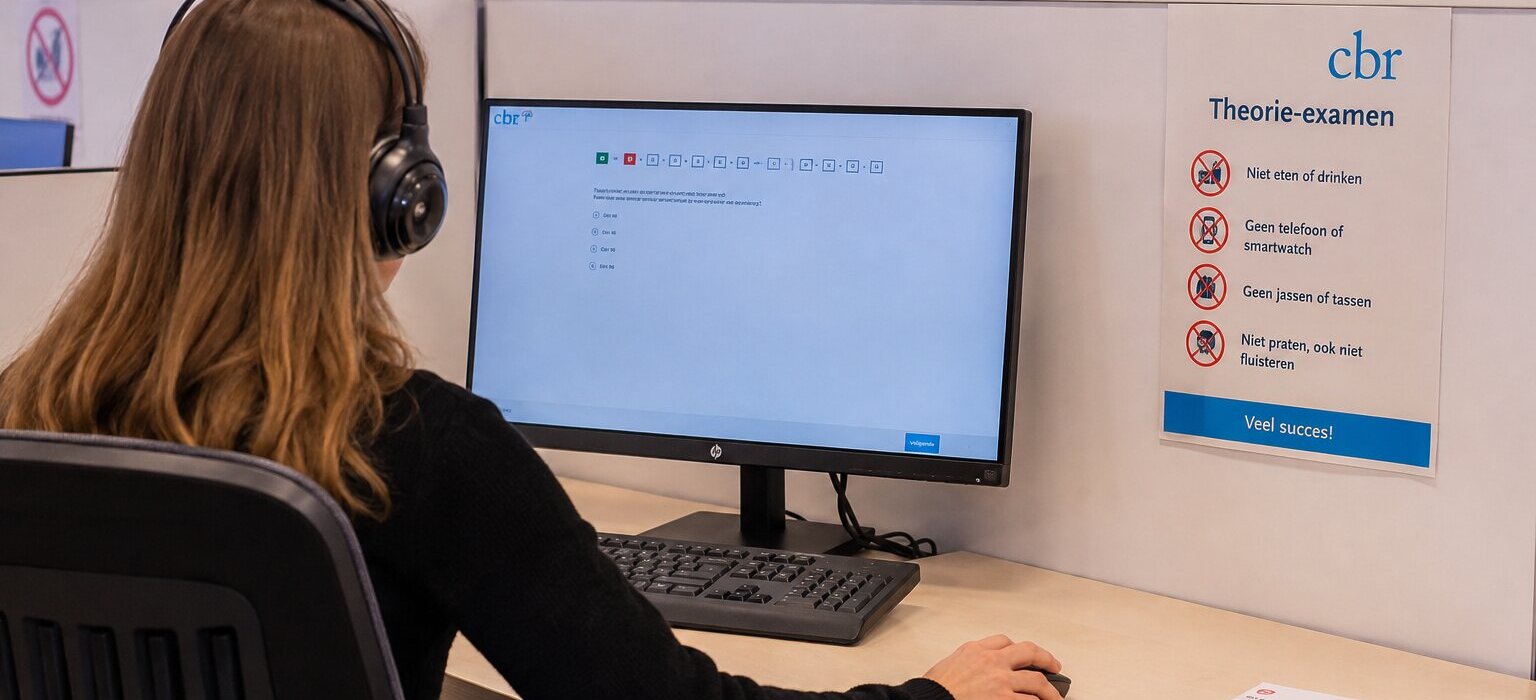 Theorie-examen voor de auto bij het CBR
