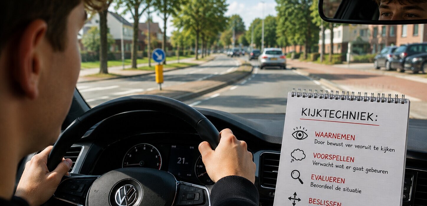 Kijktechniek tijdens het autorijden verbeteren
